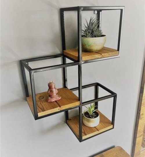 Industrial Geometric Shelf - Tetra